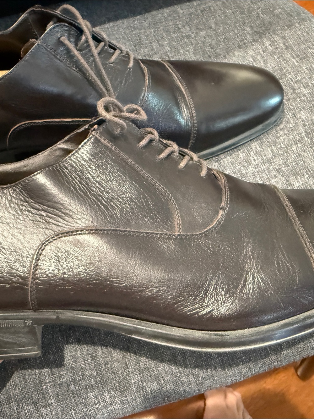 Bruno Magli super soft Brown Leather lace up Oxfords size 12 $540
